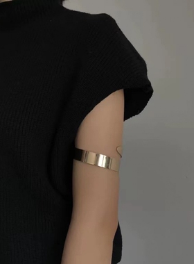 波西米亚异域风手臂链女臂镯开口大臂环大小可调配饰品