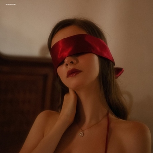 丝巾蒙眼二次元绸带眼罩配饰遮光眼罩色丁布绑带腰带腿环头饰