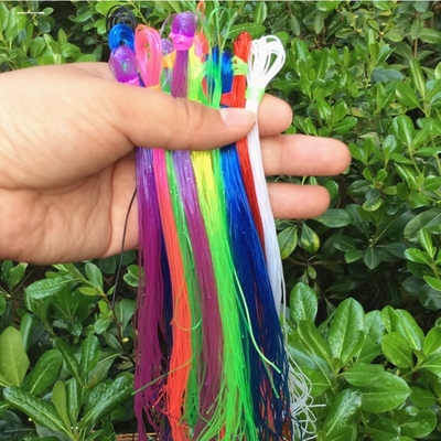 彩色绳子儿时经典DIY编绳串珠水晶七彩穿铃铛彩色玻璃丝绳编织制