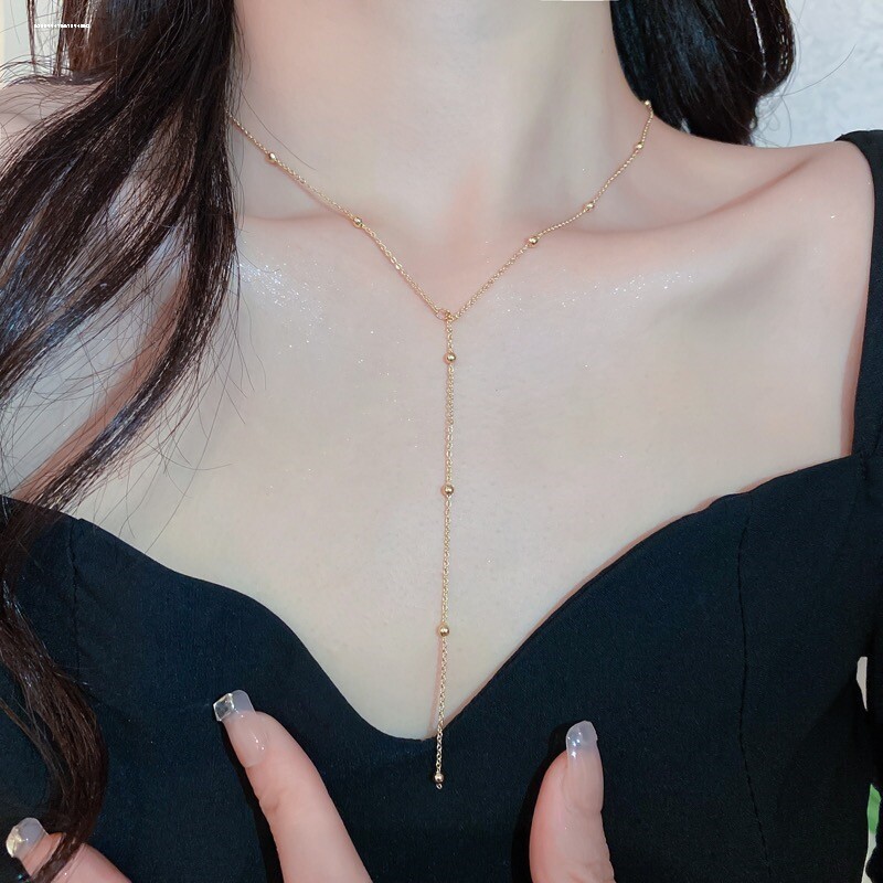 百搭毛衣链高档时尚新配饰秋冬韩版简约流苏挂链子长款项链女