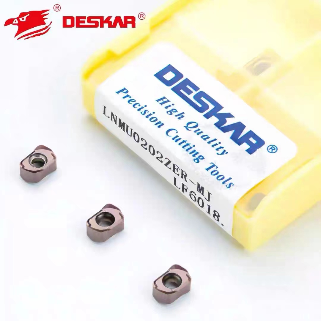 戴斯卡快进给铣刀片 LNMU0202ZER-MJ LF6018 钢件不锈钢通用