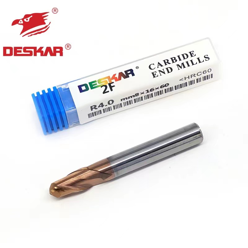 60度涂层合金球头铣刀R1