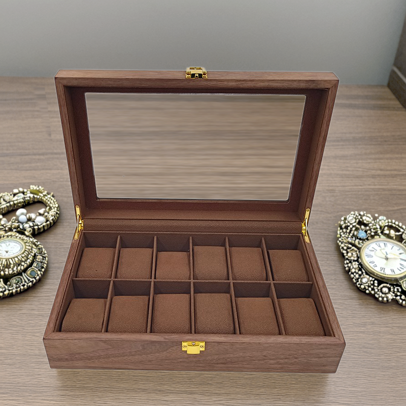 复古木盒手表收纳盒胡桃木
