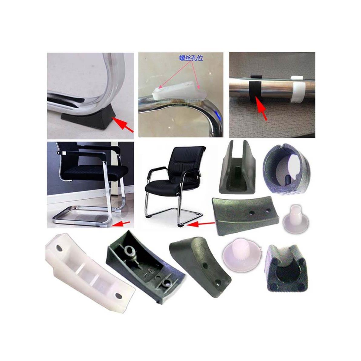 防前倾办公椅子脚垫 电脑弓形钢管保护脚套 防滑凳子配件型座电竞