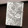 Zippo lighter Sterling Silver carving Wealth peony Original man Windbreak Kerosene lighter