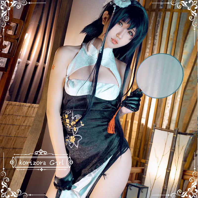 【恋空少女】定制 碧蓝航线吾妻猉细语春霞旗袍皮肤cosplay服装女 模玩/动漫/周边/娃圈三坑/桌游 Cosplay女装/cos女装 原图主图