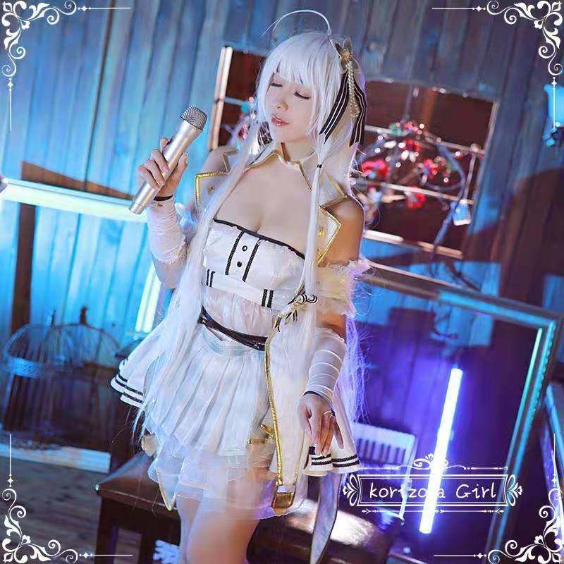 【恋空少女】展示 碧蓝航线 光辉μ兵装打歌服 cos动漫服装女
