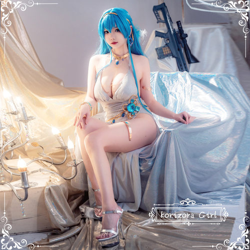 【恋空少女】NIKKE胜利女神海伦礼服高级定制超闪cosplay高叉全套
