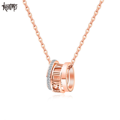 KENMO肯默三环罗马数字锁骨连