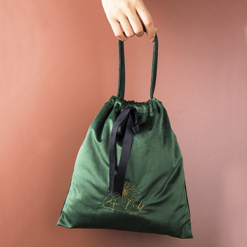 收纳袋小号便携随身手提包北欧丝绒抽绳束口吹风机内衣迷你收纳袋,收纳整理,其他收纳袋,淘宝优惠券,粉丝福利购,淘宝优惠卷