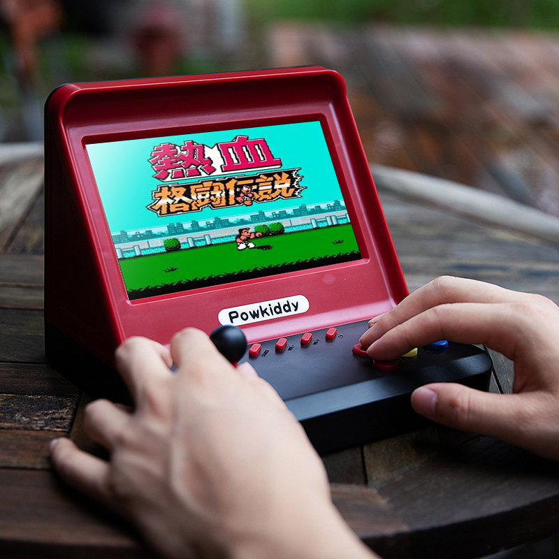 四人对战7寸大屏小型迷你街机开源游戏机掌机gba复古psp掌上小台式
