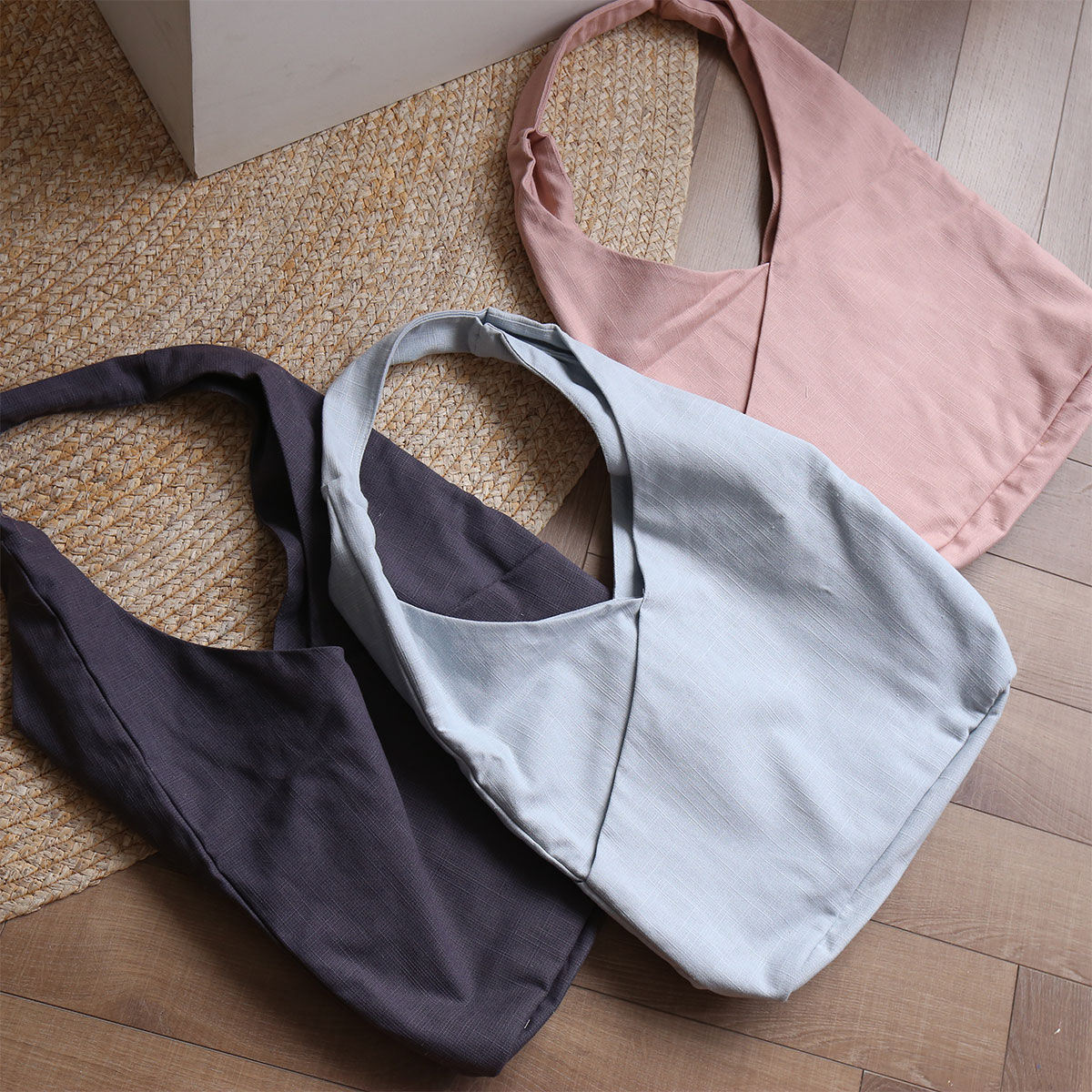 大容量加厚棉麻手拎单肩包