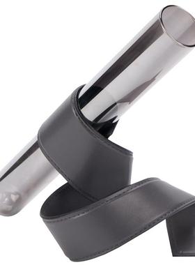 个性创意摆件皮质斜立玻璃插花器皮革玻璃花瓶售楼处样板间摆件