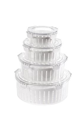 水果带盖PET保鲜盒冰箱一件起批收纳盒食品级密封不漏冷冻密封盒