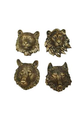 欧美家居仿真动物头酒吧咖啡厅会所写实兽头壁挂装饰品厂家