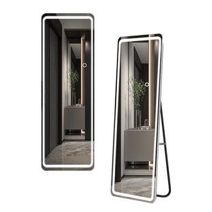 穿衣落地镜子家用壁挂贴墙网红女生卧室化妆挂led试衣全身镜