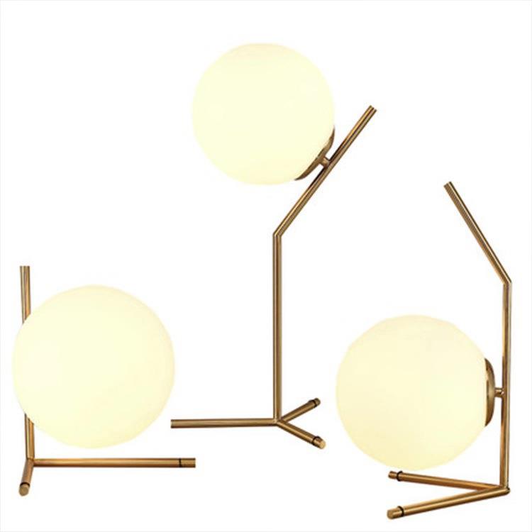 现北欧风格台灯设计装饰简客厅卧1104室床头创意代璃约网红立式玻