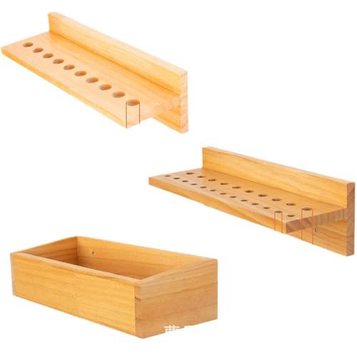 新品木质壁挂实木工具收纳架螺丝刀扳手电动工具储物收纳支架