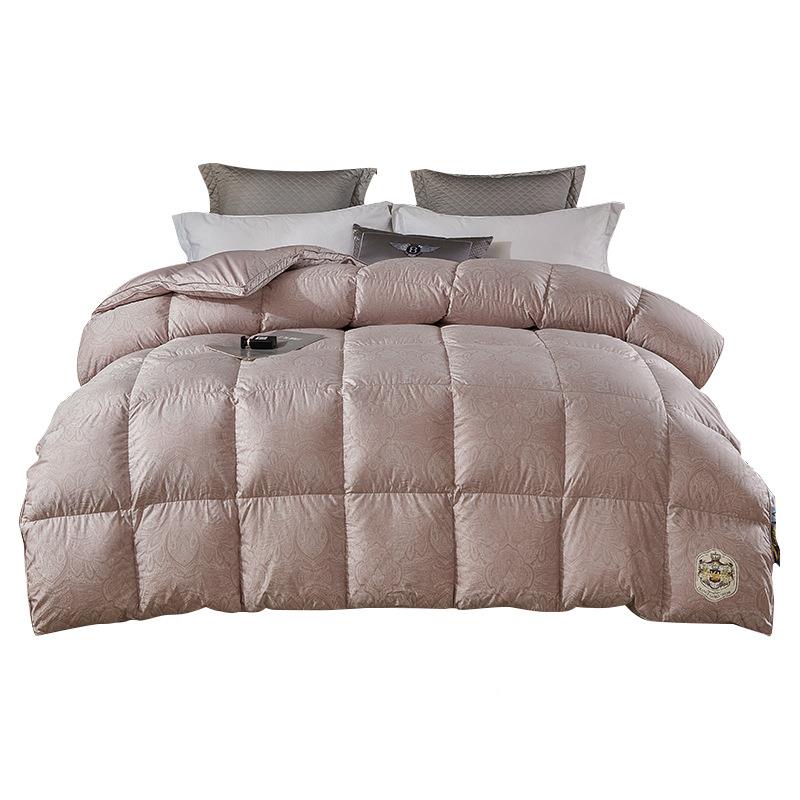 真丝棉花被壳自厂53充绒防钻毛羽绒被套半成提品绒被壳羽家批