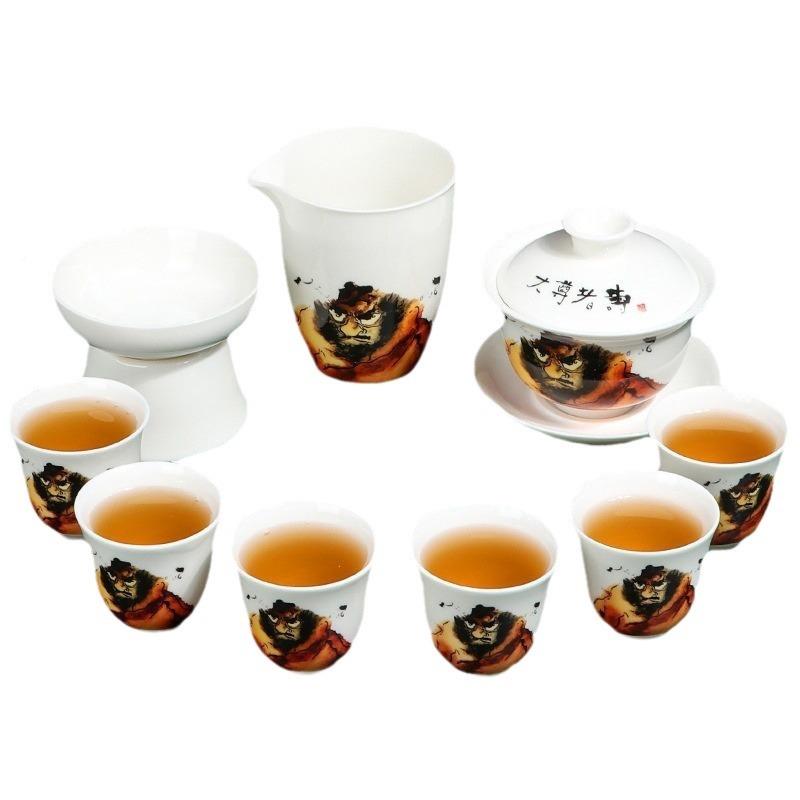 羊脂玉3895656瓷旅行茶具高户外露营便功夫携茶具收纳包颜值O商务