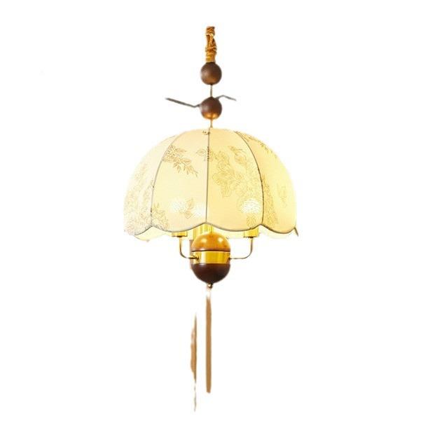 法式中古餐厅布帽艺吊复灯美式古花纹实卧木吧台653室衣间诧寂风