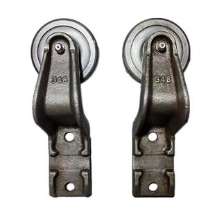 厂家现货供应精密锻造滑轮输送线吊轮348模锻空载负载滑架