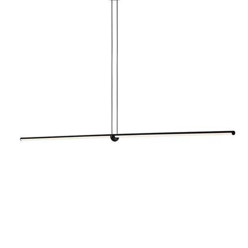 长条一字直线吊灯简约现代吧台灯办公室线条前台创意餐桌厅灯吊灯