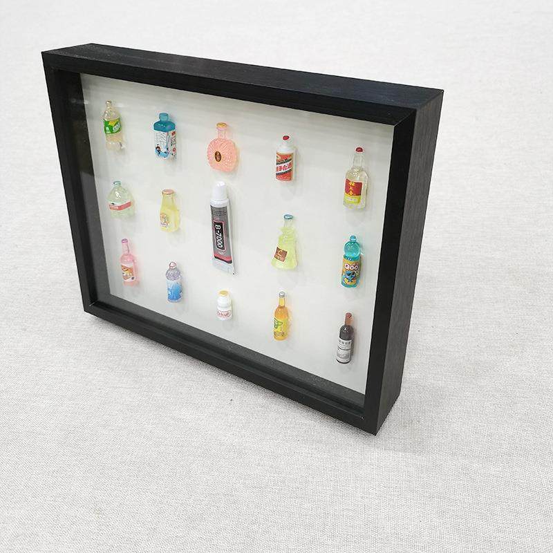 ⇖512#双层铝合金画框立体中空金属相框大尺寸框架挂墙摆台