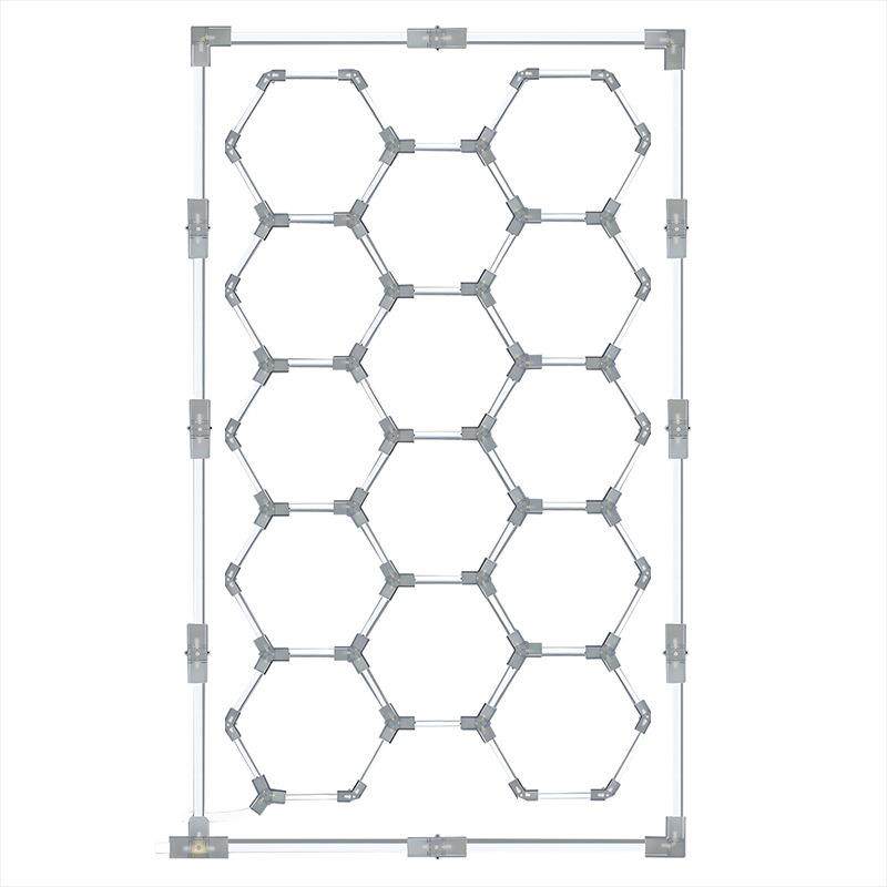 2025年新款洗车灯LED理发店办公室天花板车库6500K蜂巢六角形灯