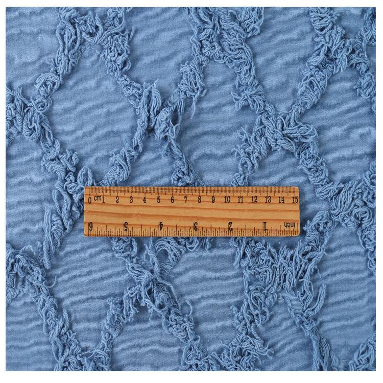 厂家供应剪菱型子麻棉花流簇绒面料QZA苏格外套家纺抱枕用布