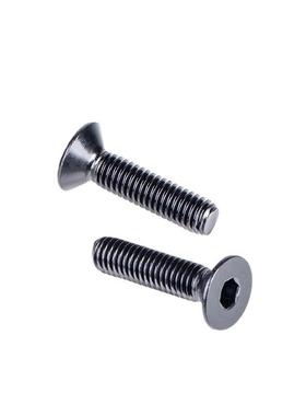 3x4→3x40黑色不锈钢平杯螺丝DIN7991沉头内六角螺丝LED高盐雾