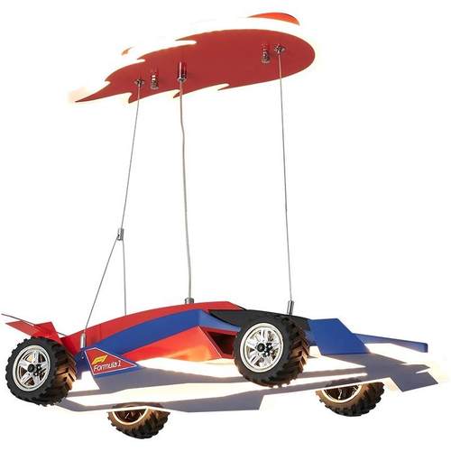 儿童房吊灯男孩卧室灯F1方程式赛车模型灯童装店赛车吊灯