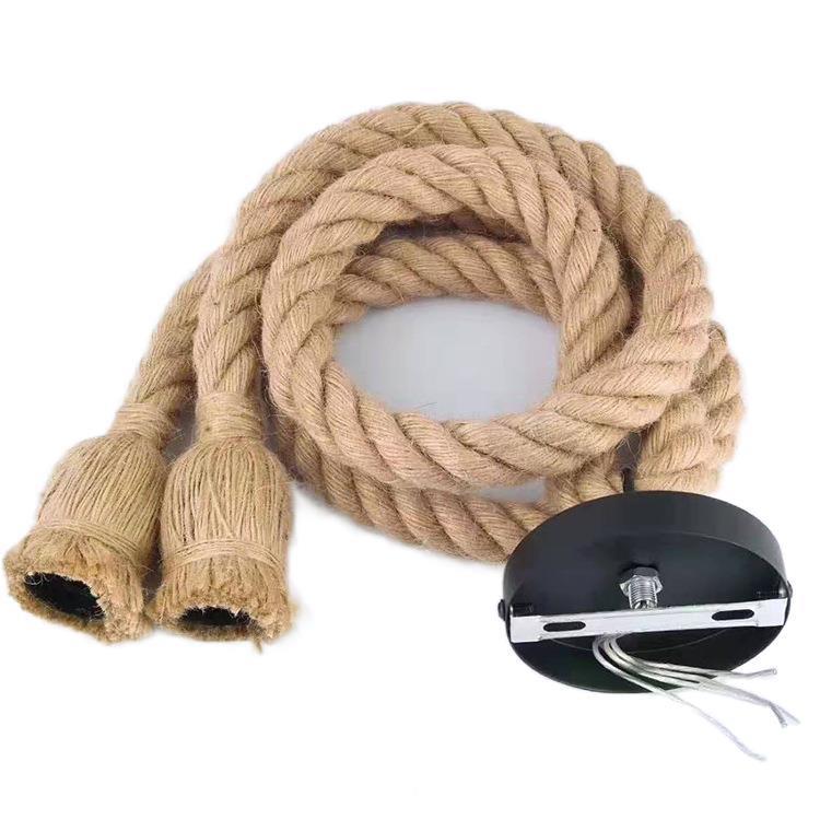 102麻吊灯复工业风酒咖啡餐厅古服装店吧美式创意怀旧个性装饰灯