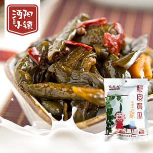 湖北仙桃特产大志大脆皮黄瓜农家腌腌黄瓜泡菜下饭菜400g*3袋即食