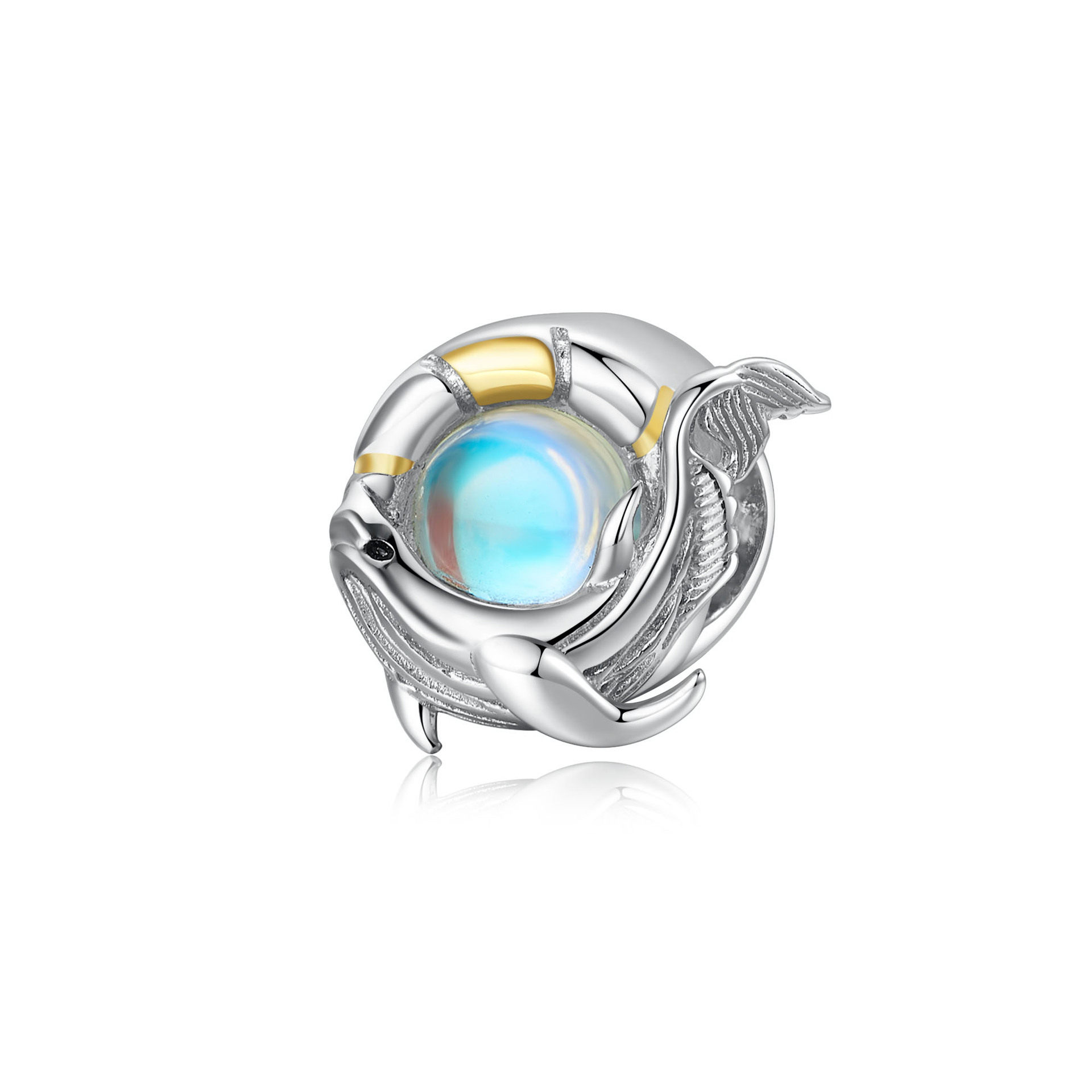 欧美时尚鲸鱼圆形diy珠子 s925纯银分色电镀14k金串珠月光石配件,饰品/流行首饰/时尚饰品新,DIY配件,淘宝优惠券,粉丝福利购,淘宝优惠卷