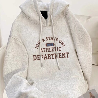 白灰秋冬季韩版宽松上衣加绒外套