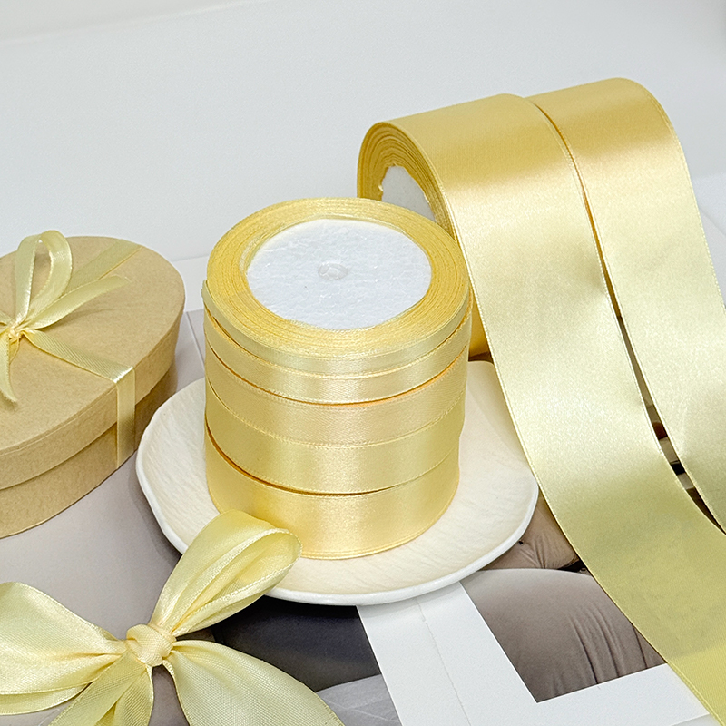0.6~5cm浅金色丝带蛋糕装饰缎带