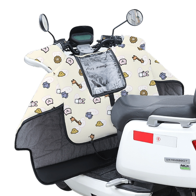 亲子款电动车挡风被加绒加厚