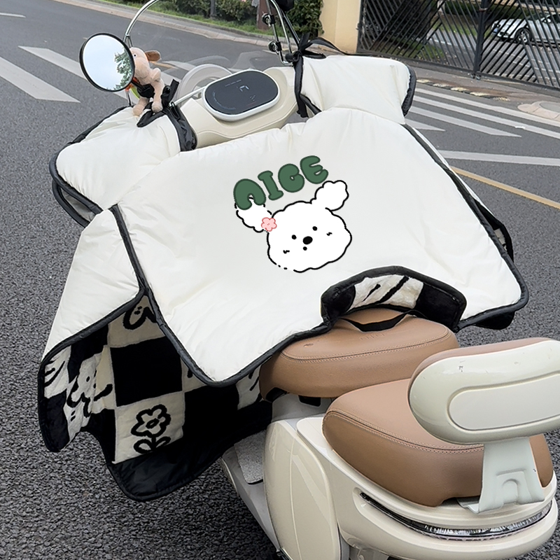 艾佳电动车挡风被冬季2024新款