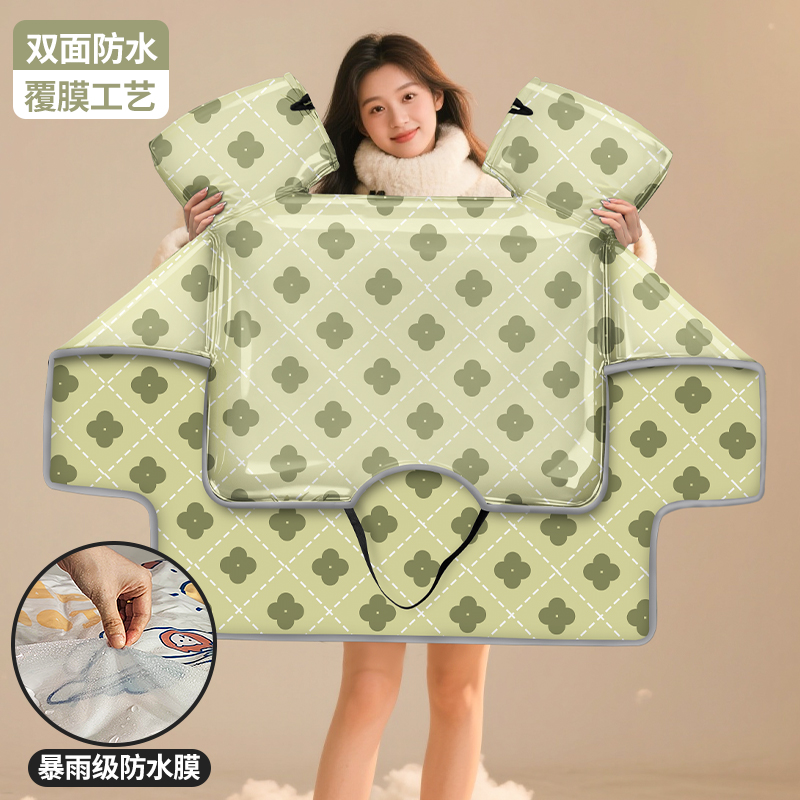 新款电动车挡风被冬季加绒加厚覆膜双面防水防风罩电瓶车保暖通用