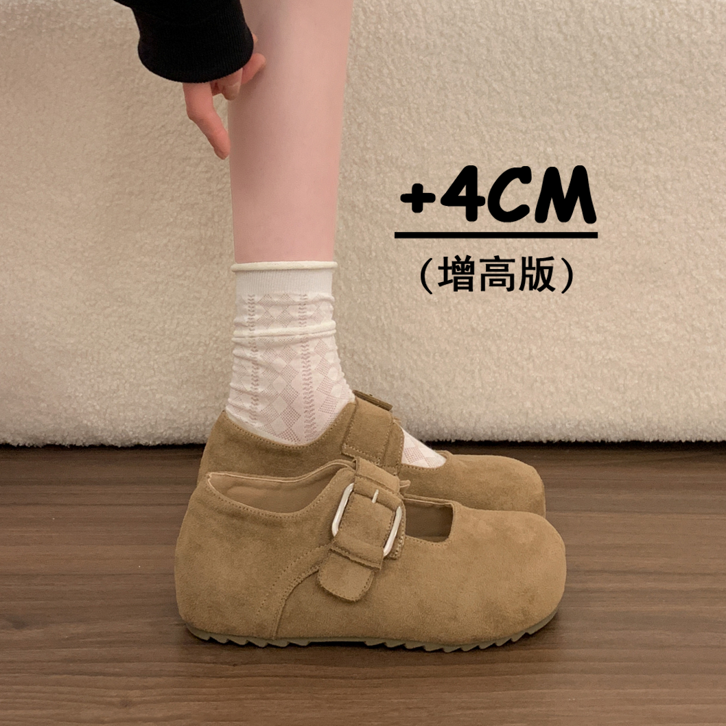 厚底内增高玛丽珍勃肯鞋女2026春季新款森系复古单鞋子软底豆豆鞋,女鞋,勃肯鞋/软木鞋,淘宝优惠券,粉丝福利购,淘宝优惠卷