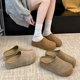 复古百搭勃肯鞋 春季 懒人凉拖 女外穿2026新款 厚底内增高包头半拖鞋