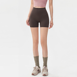 外穿跑步运动三分裤 新丽雅裸感高腰瑜伽短裤 女收腹提臀普拉提夏季