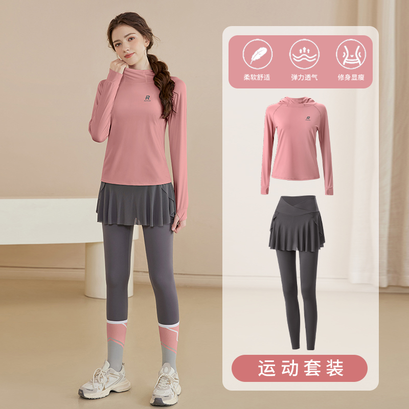 瑜伽服套装上衣速干骑行训练服