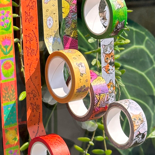 韩国에브리데이위켄드胶带手账素材可爱贴纸ins胶带简约彩色