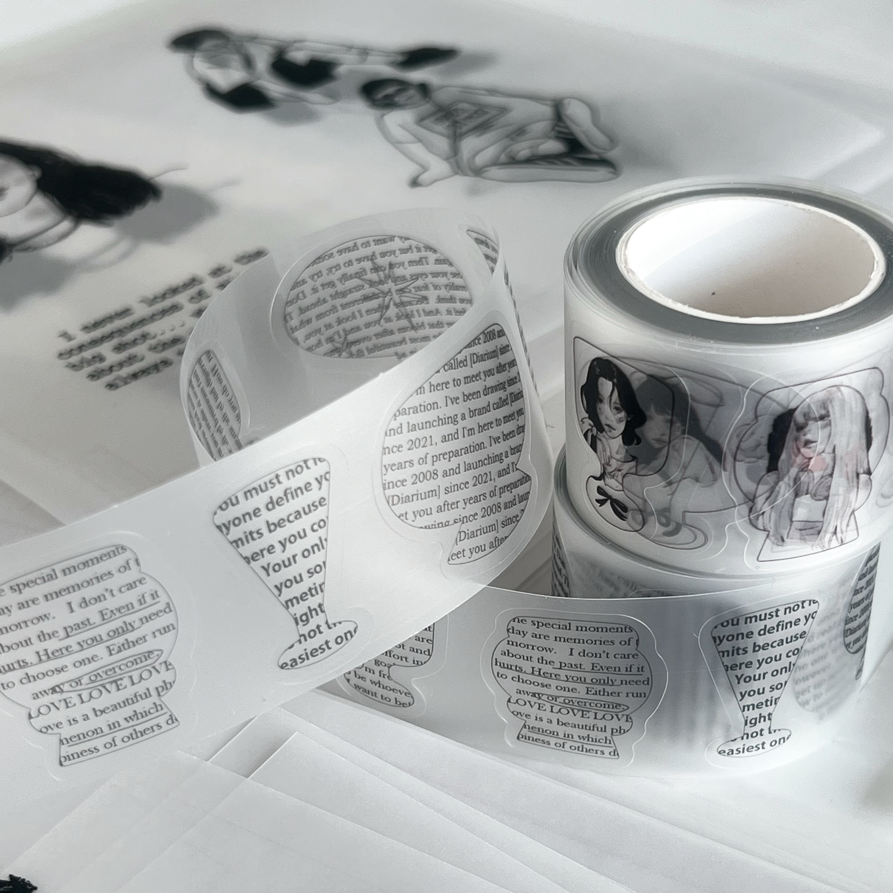 韩国디아리움diarium和纸胶带