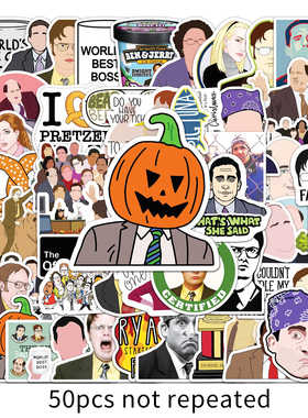 【The office】涂鸦个性跨境美剧周边创意DIY滑板水杯行李箱贴纸