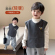 男童马甲春秋外穿儿童背心宝宝2026新款 男孩开春针织坎肩马夹洋气