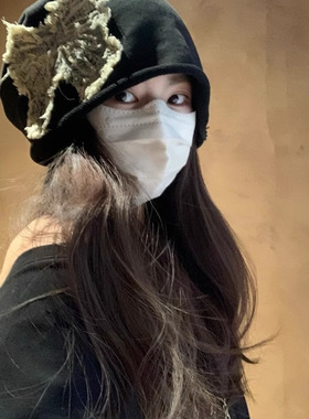 卷边堆堆帽女新款春季复古包头帽