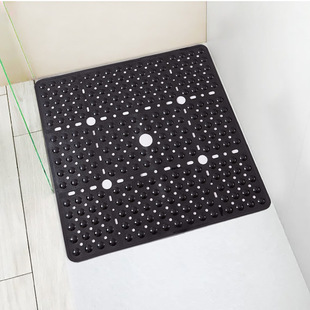 大号正方形浴室防滑垫PVC淋浴房脚垫防摔跤带吸盘卫浴地垫家用